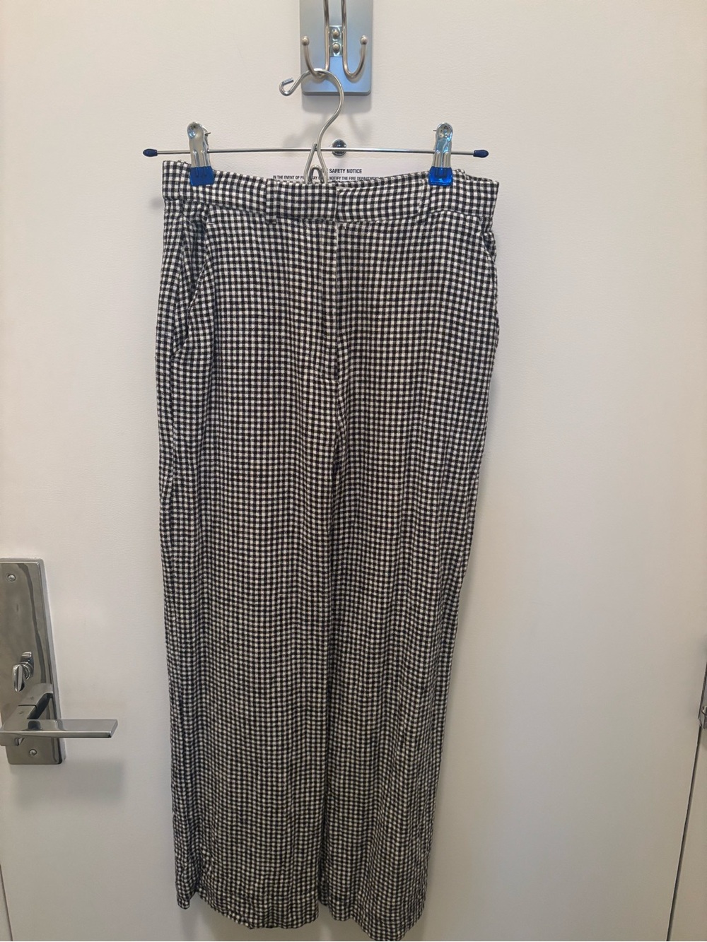 Abercrombie & Fitch Black and White Gingham Chinos